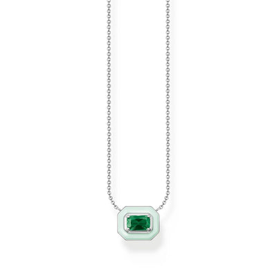 Octagon Green Stone Necklace | THOMAS SABO Australia