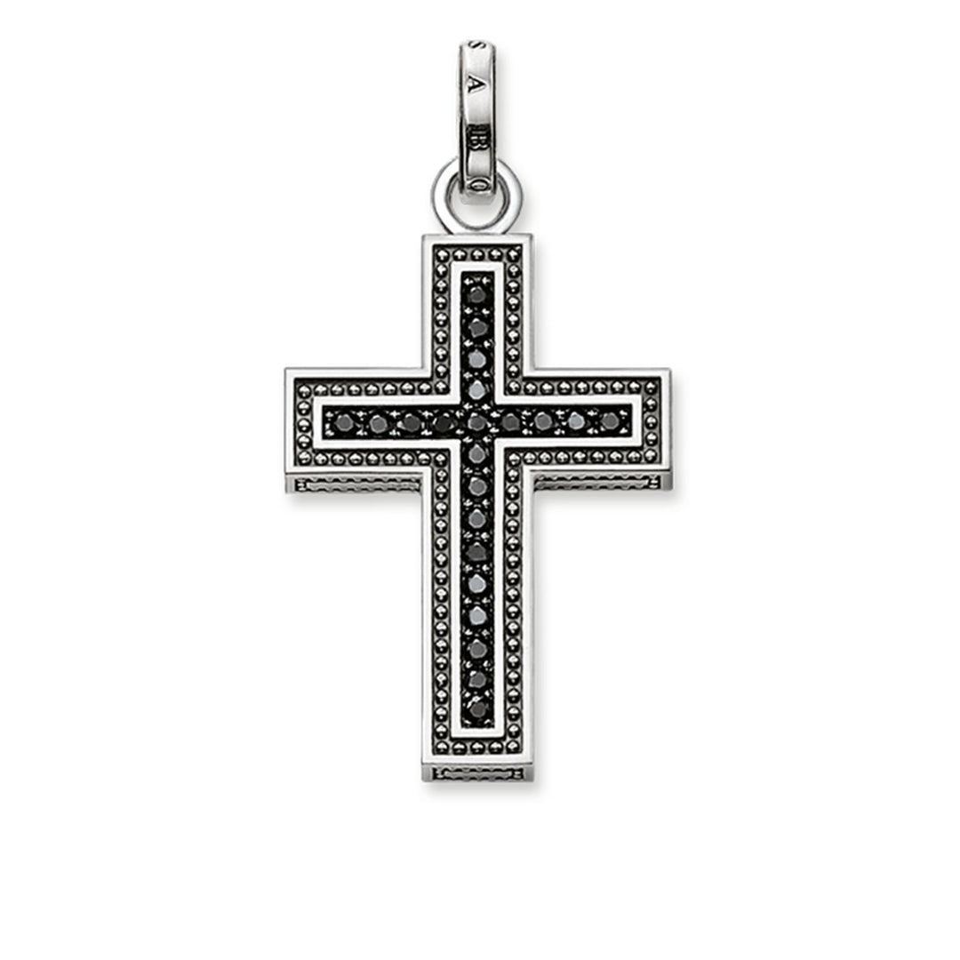 Pendant "Black Cross Pavé" | THOMAS SABO Australia