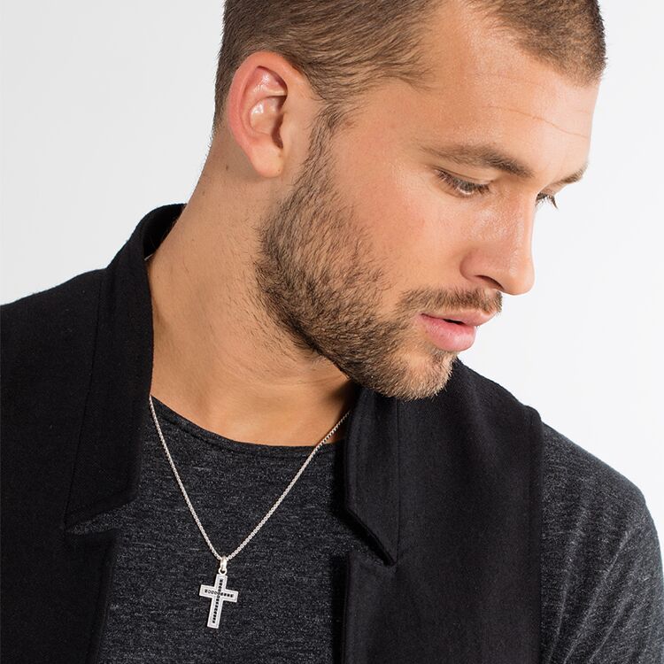 Pendant "Black Cross Pavé" | THOMAS SABO Australia