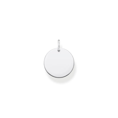 Pendant disc silver | THOMAS SABO Australia