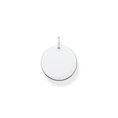Pendant disc silver | THOMAS SABO Australia