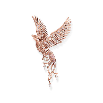 Pendant phoenix with pink stones rose gold | THOMAS SABO Australia