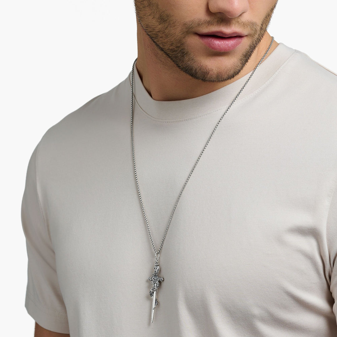 Pendant blackened sword with snake | THOMAS SABO Australia