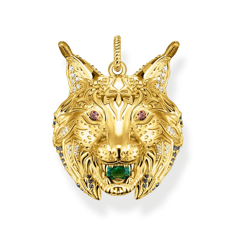Lynx Head Gold Pendant | THOMAS SABO Australia