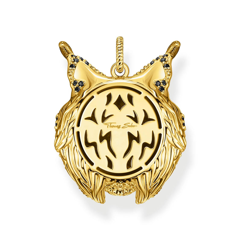 Lynx Head Gold Pendant | THOMAS SABO Australia