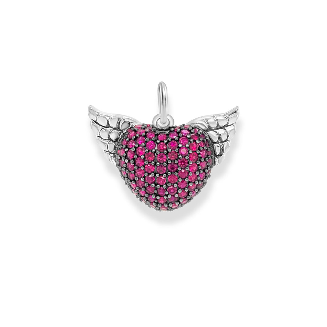 Pendant Winged Heart Red Small | THOMAS SABO Australia