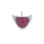 Pendant Winged Heart Red Small | THOMAS SABO Australia