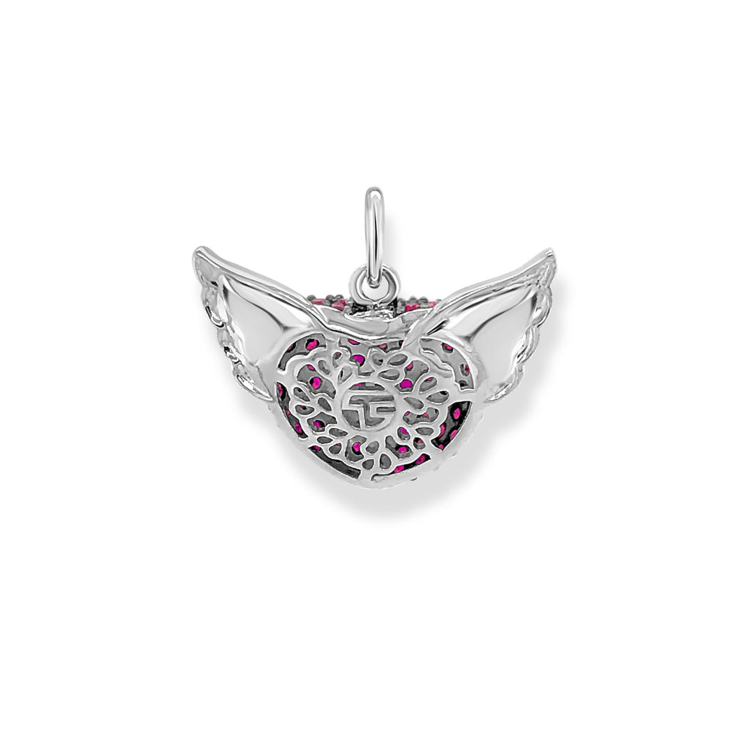 Pendant Winged Heart Red Small | THOMAS SABO Australia