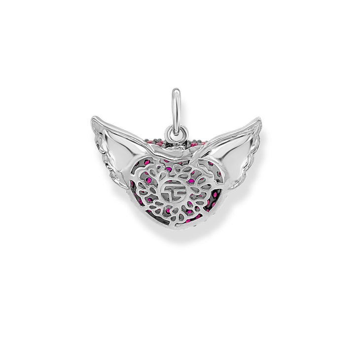 Pendant Winged Heart Red Small | THOMAS SABO Australia