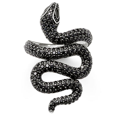 THOMAS SABO Ring "Black Snake Pavé"