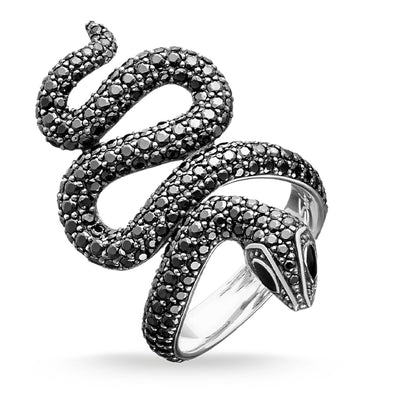 Ring "Black Snake Pavé" | THOMAS SABO Australia
