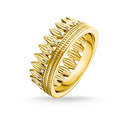 Ring Leaves Crown Gold | THOMAS SABO Australia