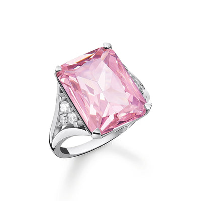 Heritage Pink Stone Silver Ring | THOMAS SABO Australia