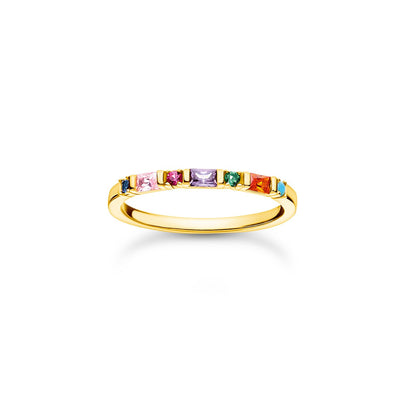 Ring Colourful Stones Gold | Thomas Sabo Australia