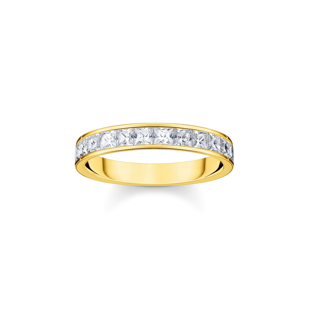Ring white stones pavé gold | THOMAS SABO Australia