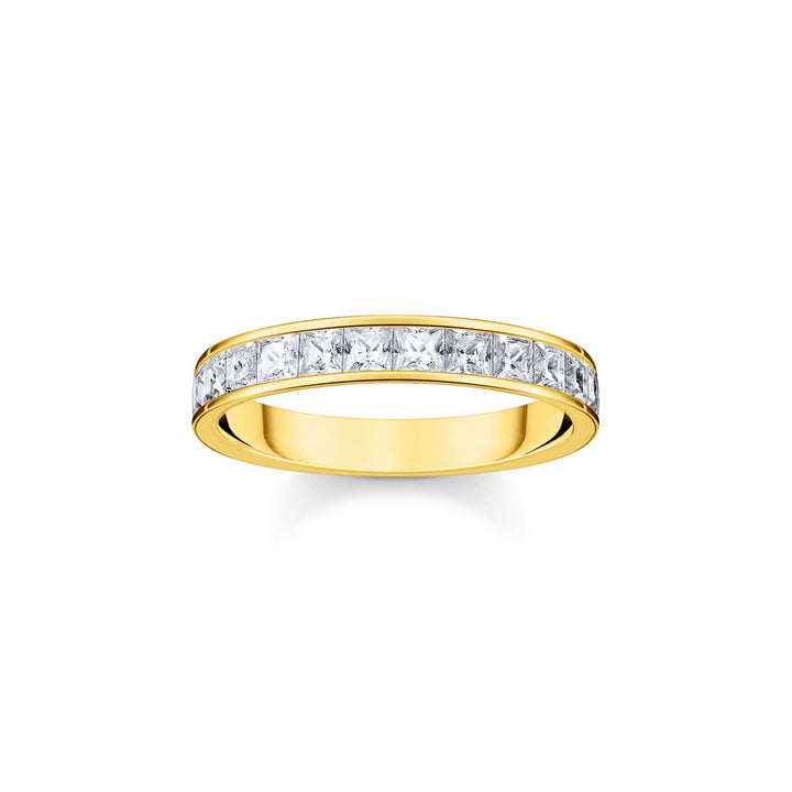 Ring white stones pavé gold | THOMAS SABO Australia