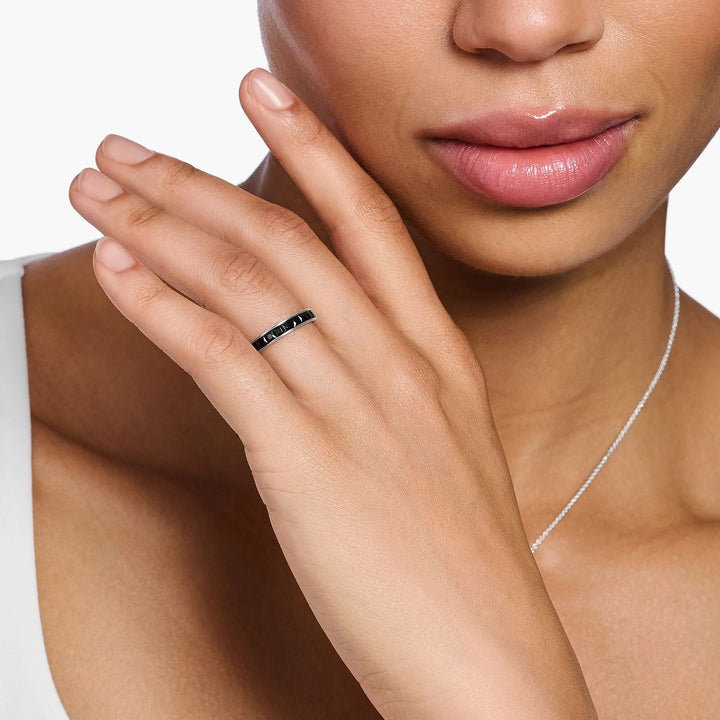 Heritage Black Stones Band Ring | THOMAS SABO Australia