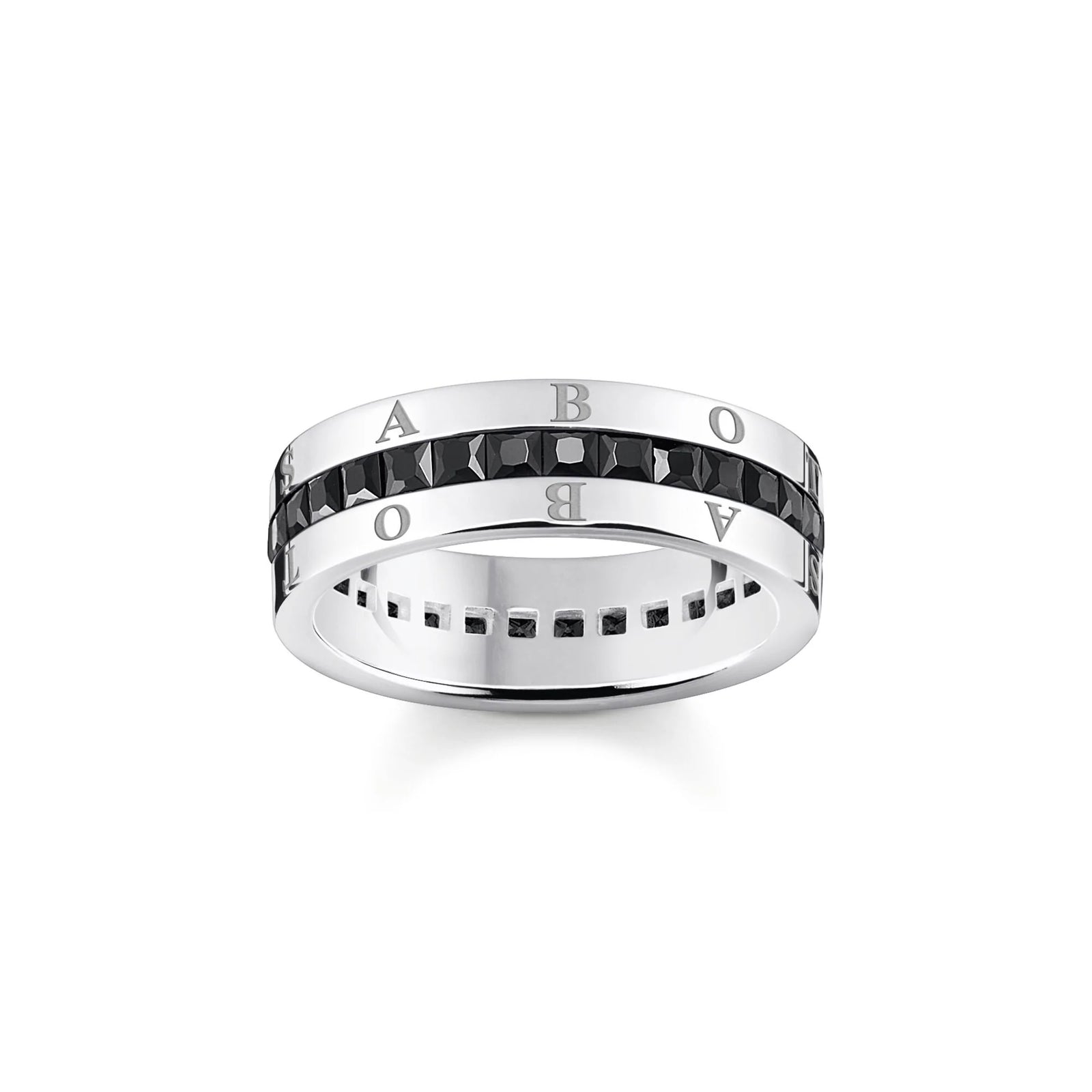 Heritage Black Wide Band Ring | THOMAS SABO Australia