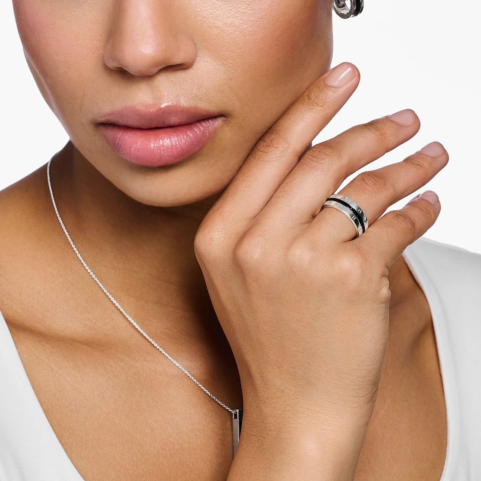 Heritage Black Wide Band Ring | THOMAS SABO Australia