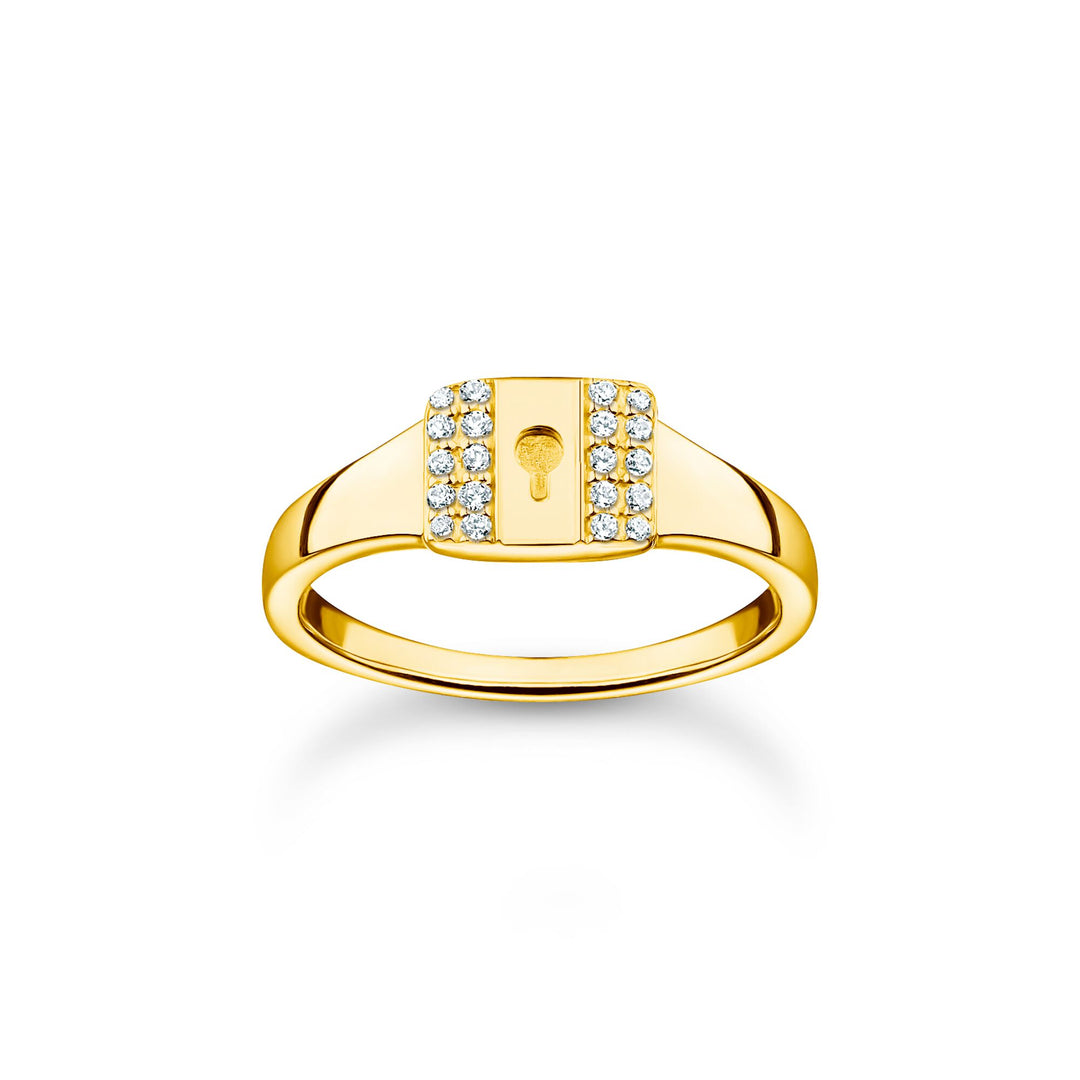Ring lock gold | THOMAS SABO Australia