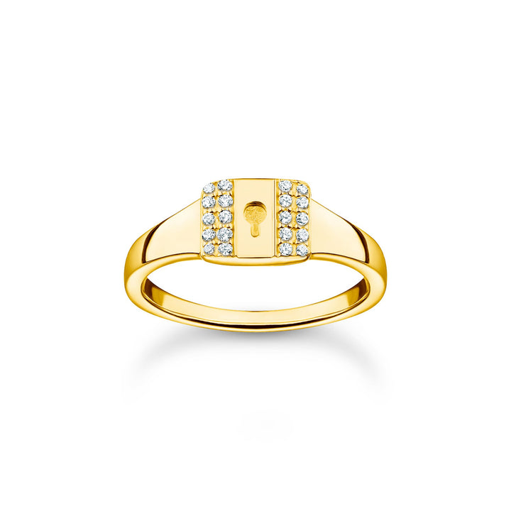 Ring lock gold | THOMAS SABO Australia