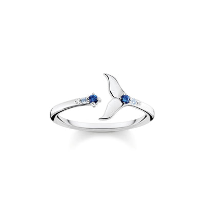 Ring tail fin with blue stones | THOMAS SABO Australia
