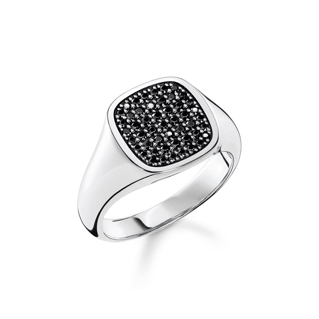 Ring with black stones silver | THOMAS SABO Australia
