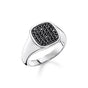 Ring with black stones silver | THOMAS SABO Australia