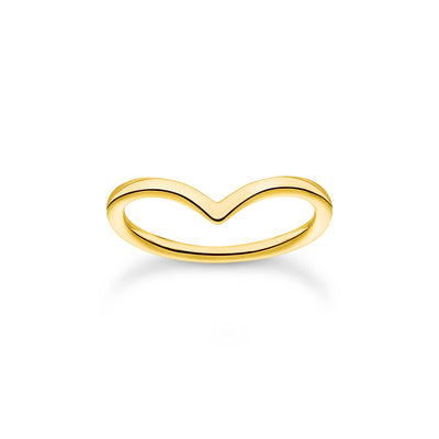 Ring V-shape gold | THOMAS SABO Australia