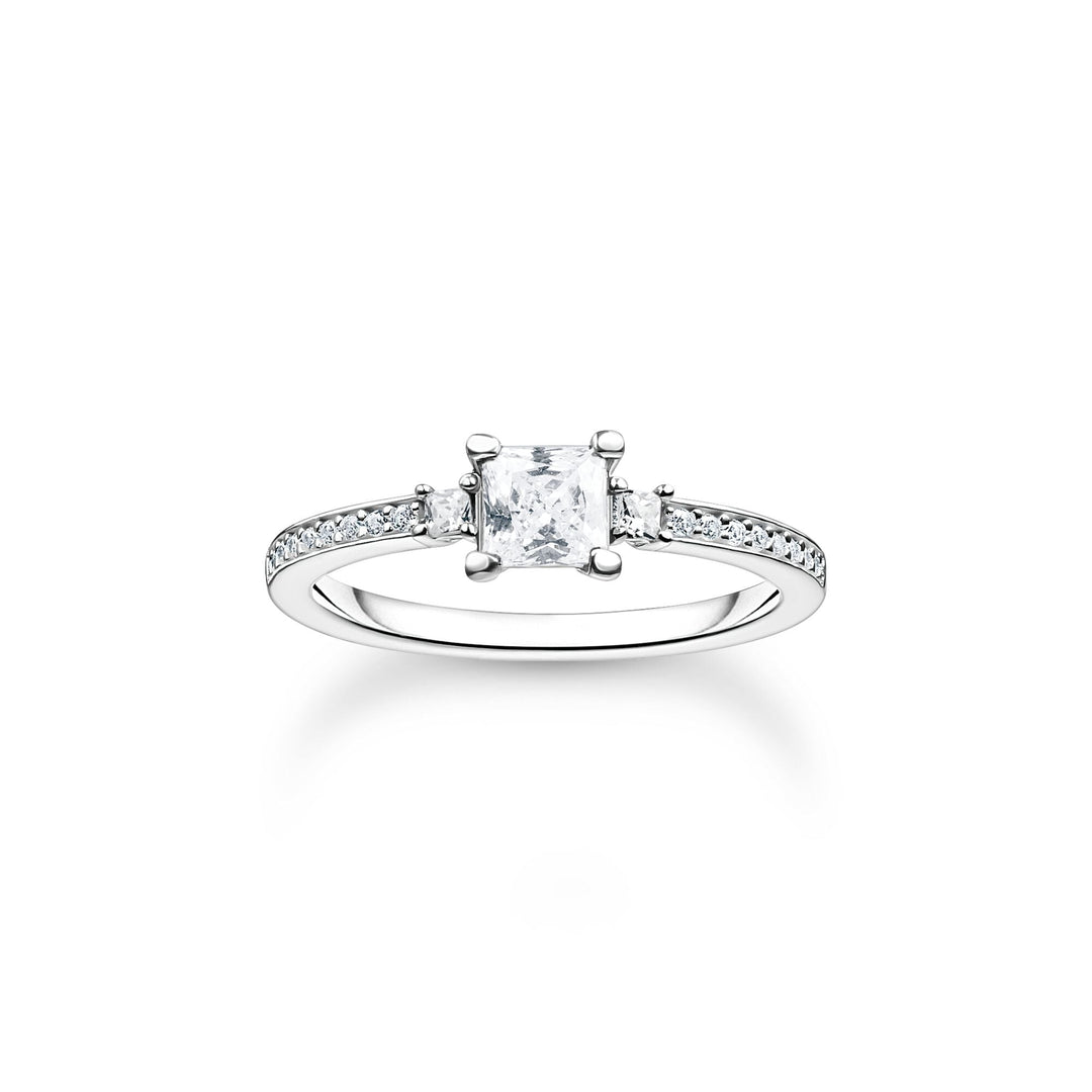 Ring pavé white stone silver | THOMAS SABO Australia
