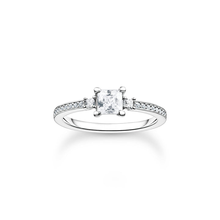 Ring pavé white stone silver | THOMAS SABO Australia