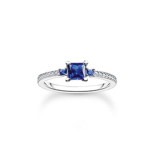 Ring with blue and white stones | THOMAS SABO Australia