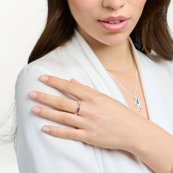 Ring colourful stones silver | THOMAS SABO Australia