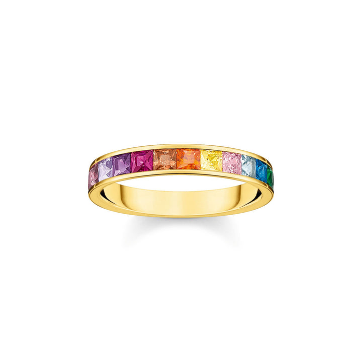 Ring colourful stones gold | THOMAS SABO Australia