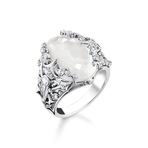 Ring milky quartz silver | THOMAS SABO Australia