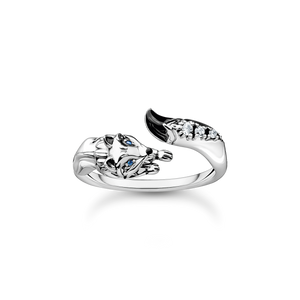Ring fox with white stones silver | THOMAS SABO Australia