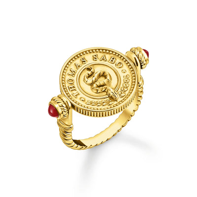 Rotating Coin Gold Ring | THOMAS SABO Australia