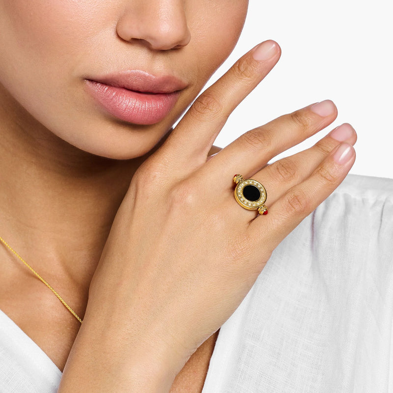 Rotating Coin Gold Ring | THOMAS SABO Australia