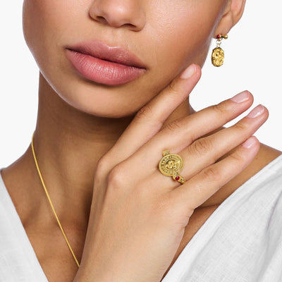 Rotating Coin Gold Ring | THOMAS SABO Australia