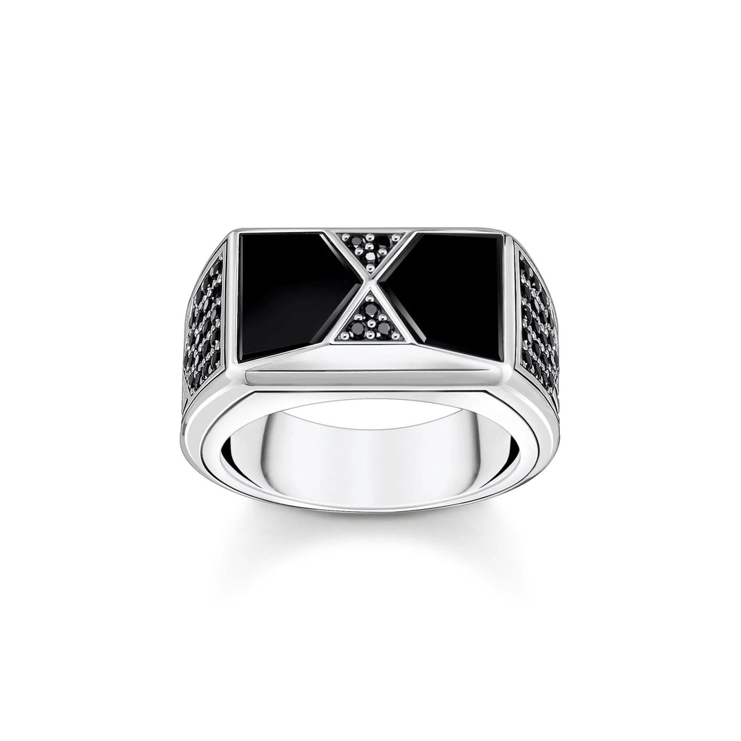 Ring Pyramid Shape Black | THOMAS SABO Australia