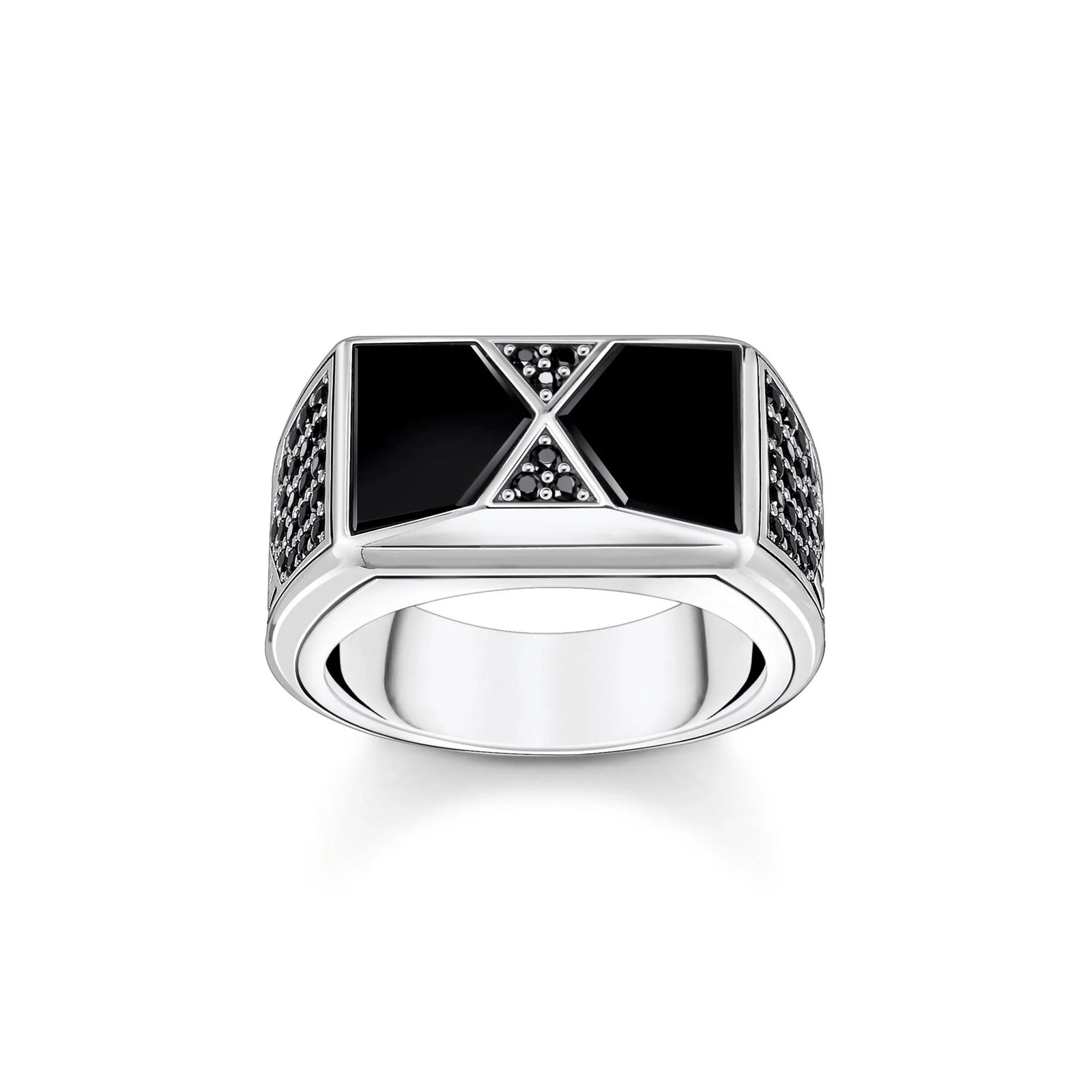 Ring Pyramid Shape Black | THOMAS SABO Australia