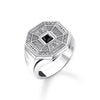 Silver Octagon Signet Ring | THOMAS SABO Australia