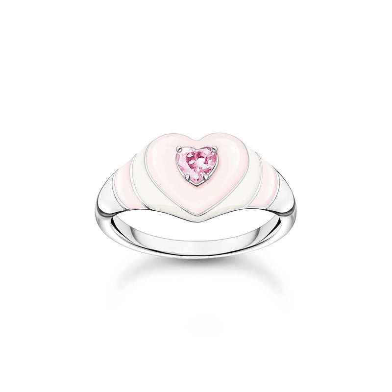 Pink Heart Ring Silver | THOMAS SABO Australia
