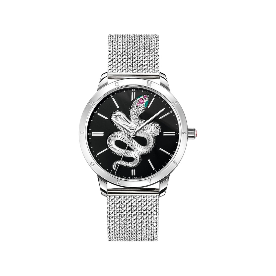 Women’s watch snake in 3D optics silver | THOMAS SABO Australia