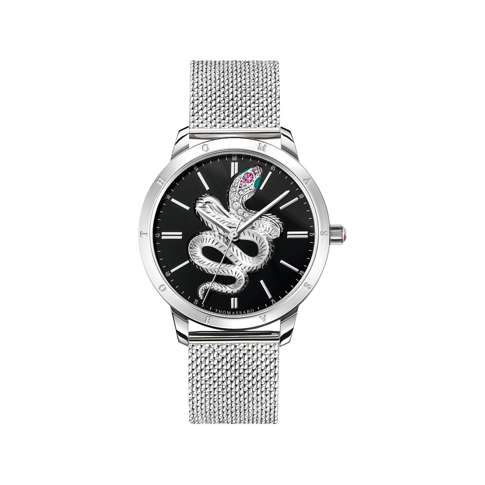 Women’s watch snake in 3D optics silver | THOMAS SABO Australia