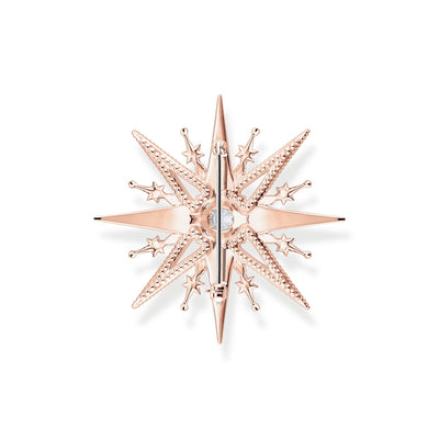 Brooch star with pink stones rose gold | THOMAS SABO Australia