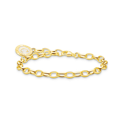 Charm bracelet with cold enamel gold plated | THOMAS SABO Australia