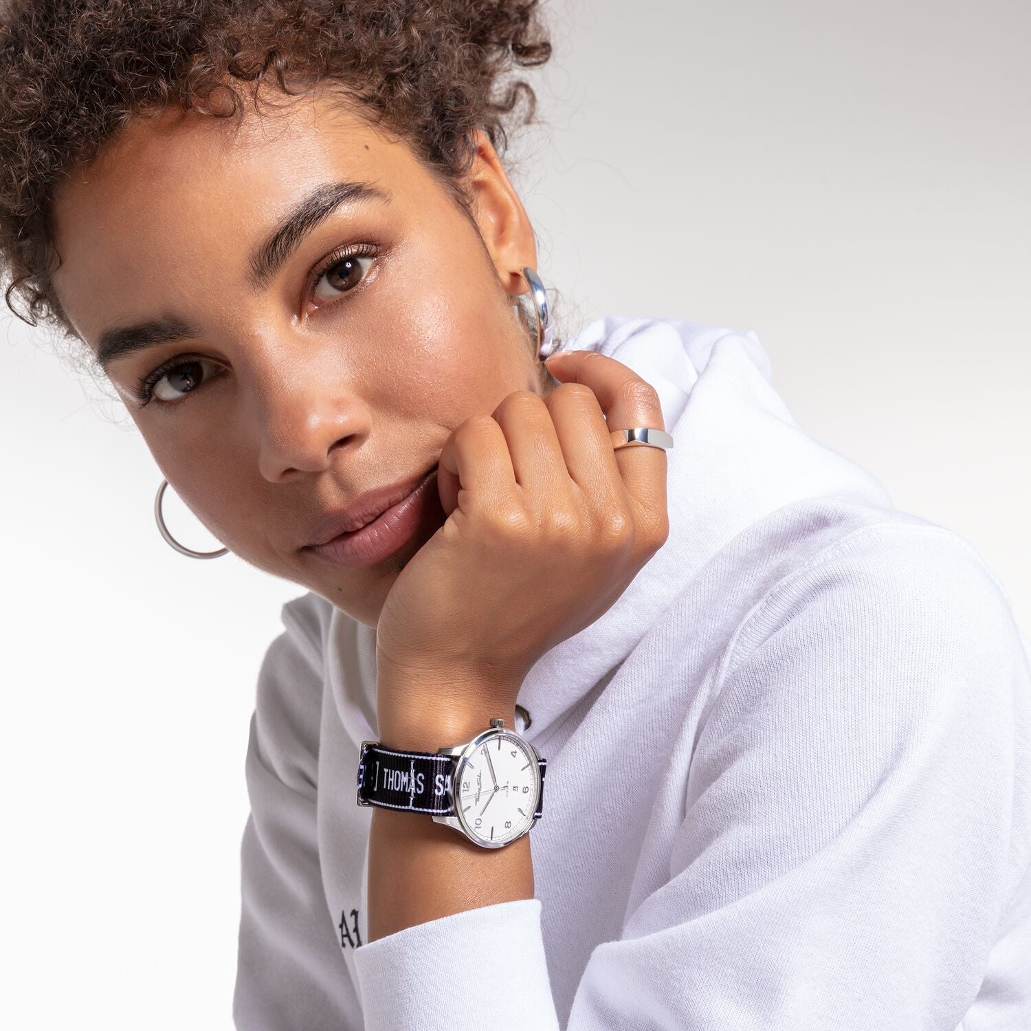 Watch Band Urban CODE TS NATO, Black | THOMAS SABO Australia