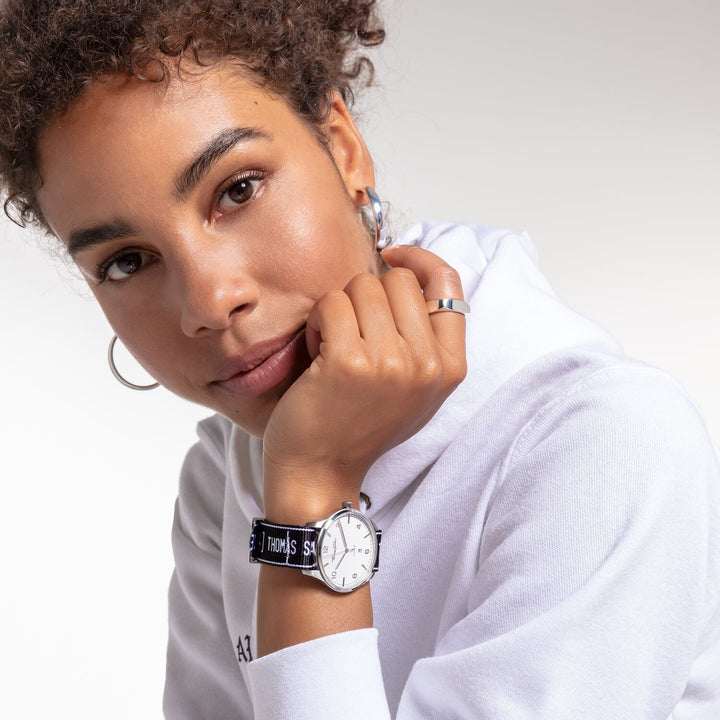 Watch Band Urban CODE TS NATO, Black | THOMAS SABO Australia