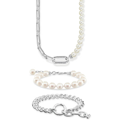 Links & Pearls Silver Jewellery Set | THOMAS SABO Australia
